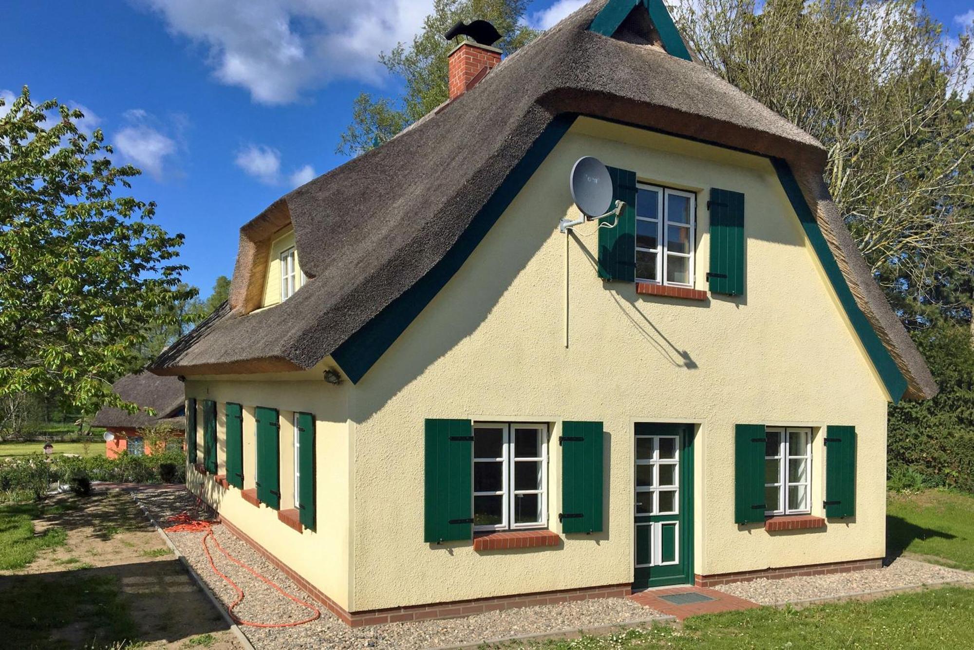 Ferienhaus Preetz 1A - Idylle Unter Reet Burtevitz Extérieur photo