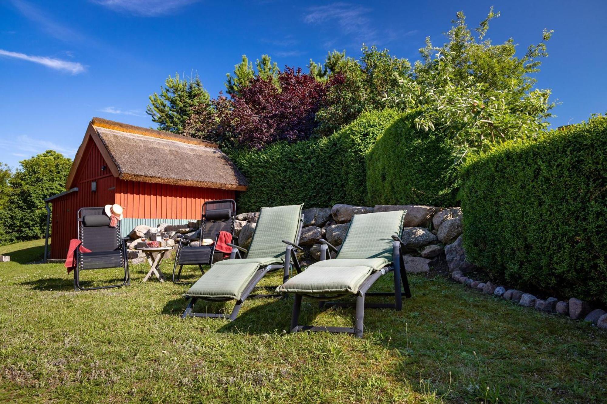 Ferienhaus Preetz 1A - Idylle Unter Reet Burtevitz Extérieur photo